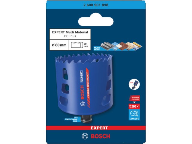 Žaga za izrezovanje lukenj Bosch EXPERT Multi Material Power Change Plus, 2608901898